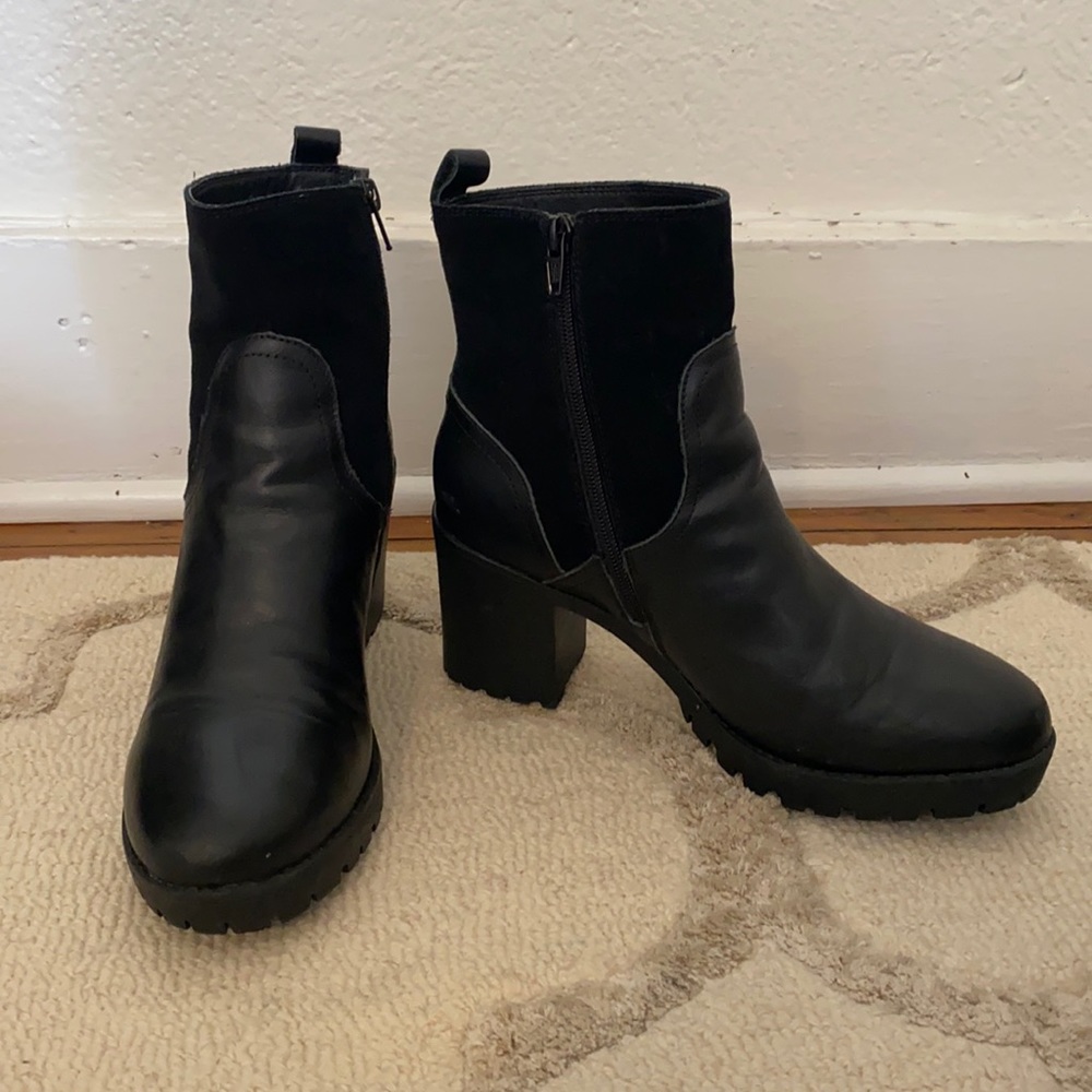 Soludos - Dani Shearling Platform Boot Sz 7.5 - image 3